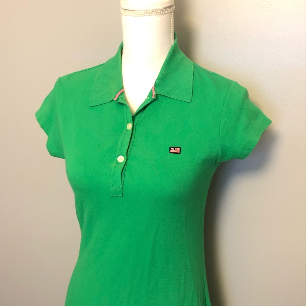 Vintage Polo Lauren Green Dress Size Medium